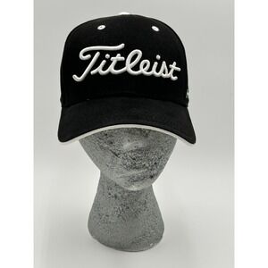 Titleist Pro V1 Tour Golf FJ Mesh Back Hat Stretch Snapback Cap Black